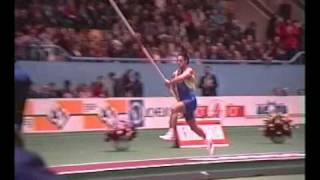 World Record Pole Vault by Sergey Bubka  Donetsk 21 feb 1993 [upl. by Colfin]