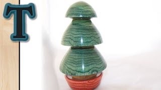 Woodturning Projects  Turning a Christmas Tree [upl. by Anaej]