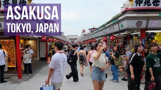 Asakusa Tokyo Walking Tour  June 2024 [upl. by Notsuh]