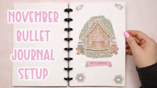 November Bullet Journal Setup  Christmas Cutie  2024 [upl. by Onitsuaf]