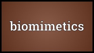 Biomimetics Meaning [upl. by Berhley]