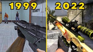 Evolution of CounterStrike Games 19992022 [upl. by Heuser]