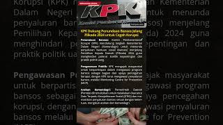 KPK Dukung Penundaan Bansos Jelang Pilkada 2024 untuk Cegah Korupsi kpk [upl. by Omor]