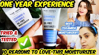 DrSheth’s Ceramide and Vitamin C Oil Free Moisturizer Review  ⛔ Tried amp Tested over a Year ⛔ [upl. by Aryad]