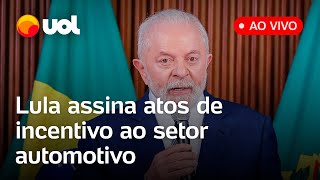 🔴 Lula ao vivo Presidente assina projetos de incentivo à produção de veículos sustentáveis [upl. by Tiffanie]