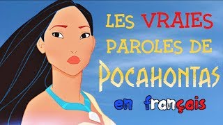 Pocahontas  Lair du vent les vraies paroles en français [upl. by Jemy]