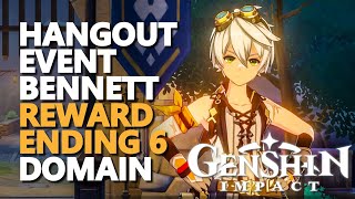 Hangout Event Bennett Genshin Impact Reward Ending 6 Solve the Puzzle of the mechanism [upl. by Harutek341]