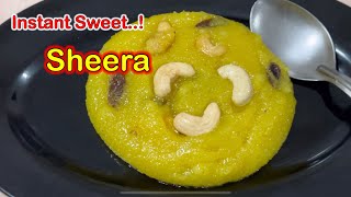 Sheera Recipe  Rava Sheera  Sweets [upl. by Akehsay]