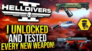 Helldivers 2  I Tested EVERY New Weapon in the Freedoms Flame Warbond [upl. by Taggart]