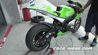 moto GP Kawasaki soundcheck warmup [upl. by Christoper]