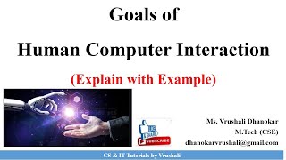 HCI 1 3 Goals of Human Computer Interaction  HCI Full Course [upl. by Ogu]