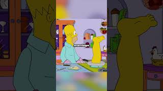 Homer is eating himself 😨😱 simpsons shorts [upl. by Price]