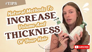 Natural Methods to Increase Hair Volume and Thickness hair haircare hairgrowth youtube [upl. by Monroe174]