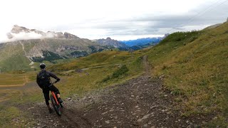 Sella Ronda MTB tour  jih a západ  70km a 5500m převýšení na trailu [upl. by Haneen]