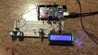 Sensor ultrasónico arduino y LCD [upl. by Ahselrac]