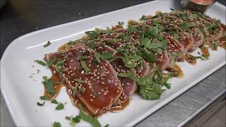 HOW TO MAKE TUNA TATAKI JAPANESE FOOD [upl. by Barr]