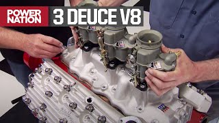 Ford Flathead Gets A Race Cam And TriPowered Intake Setup  Engine Power S1 E14 [upl. by Ahtamas]