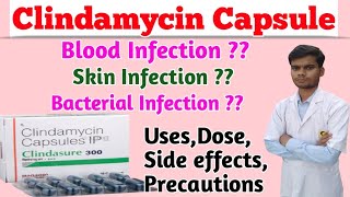 Clindasure 300 capsule । Clindamycin capsule 300mg। Dalacin c 300 capsule । Skin infection ke liye [upl. by Lebezej]