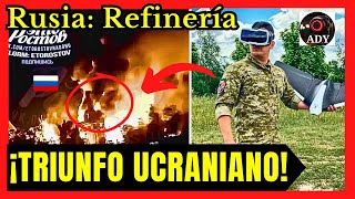 REFINERÍA DE PETRÓLEO RUSA quotINCENDIADAquot POR DRONES en Novoshakhty  Noticias en Vivo Guerra Ucrania [upl. by Luttrell401]