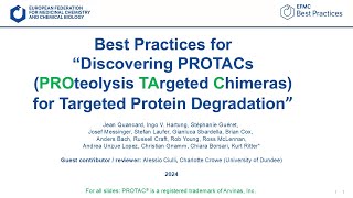 Best Practices for PROTACs  UPS MoA and Design of PROTACs Part 1A [upl. by Straub]