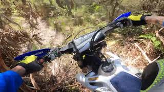 Chasing the KTM 500 Husqvarna 501 vs KTM 500 EXC in Action [upl. by Hosbein]