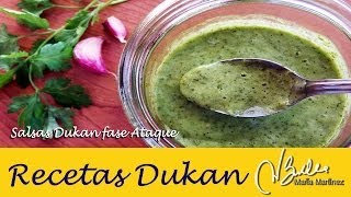 Salsas Dukan fase Ataque Mojo Picón y Mojo de Cilantro  Dukan Diet Cilantro Sauce [upl. by Kurzawa]