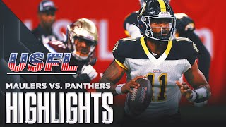 Pittsburgh Maulers vs Michigan Panthers Highlights  USFL [upl. by Heidy190]