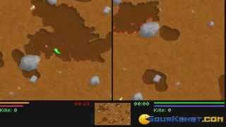 Liero gameplay PC Game 1999 [upl. by Mhoj]