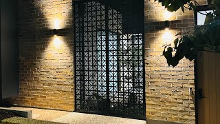 Corten steel privacy screen panels installed for the courtyard  Buhay sa Australia [upl. by Einnaoj]