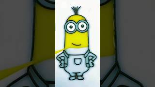 Minion Search 🔍coloring doodling shortsvideo diying shortsviral cartooncoloring cartoonvideo [upl. by Ignatz]