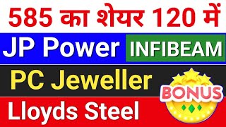 jp power share latest news infibeam share latest news lloyds steel stock pc jewellers latest news [upl. by Elleval470]