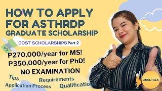 ASTHRDPNSC  DOST Graduate Scholarship [upl. by Eseneg]