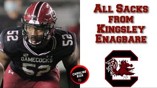 All Sacks from Kingsley Enagbare Sack Master for the South Carolina Gamecocks [upl. by Aicirtak652]