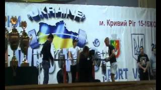 Priestpowerlifter Kochmar Viktor RAW bench press 250kg 552 punds on WPC Cup in Krivoy Rog 161011 [upl. by Baylor629]