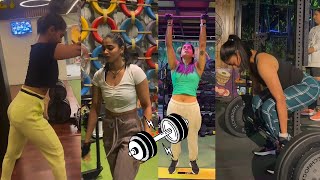 Shivani Narayanan gym workoutSouth Indian film actressTamil Actress [upl. by Ahsenal715]