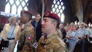 82nd Airborne Division Chorus singing the Longest Day in the St Leonardus Church 0924 [upl. by Oruasi737]