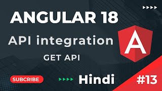 Get API using HttpClient  Angular 18 Tutorial In Hindi  Angular CRUD  part 13 [upl. by Yelloh]