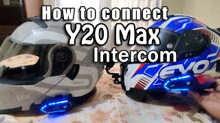 How to connect Y20 Max Intercom foryou fypシ intercom ridesafe [upl. by Yule460]