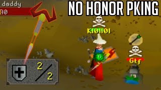 OSRS No Honor Godspell Pure Pking at Green Dragons [upl. by Aneekat588]