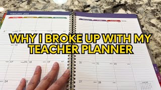 Why I Broke Up With My Teacher Planner 😕  My Preferred Teacher Planner on Amazon [upl. by Llegna300]