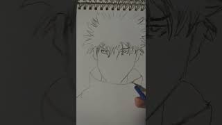 drawing art jjk megumi jujutsukaisen [upl. by Tavish]