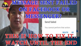 HOW TO FIX MESSENGER ISSUES MESSAGE SENT FAILED [upl. by Brigg]