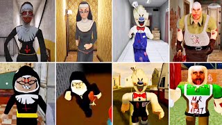 Normal Jumpscares Vs Roblox Jumpscares Of Evil Nun Evil Nun 2 Ice Scream And Mr Meat [upl. by Oriel]