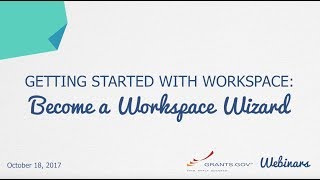 WEBINAR  Oct 18 2017 Getting Started with Workspace Become a Workspace Wizard Promo [upl. by Ainevul709]