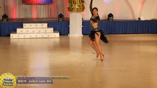 WSS19  Jordynn Lurie Pro Ladies Solo Salsa World Champion [upl. by Ritchie]