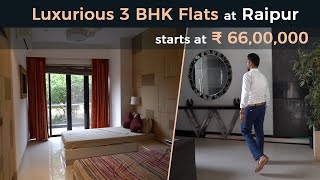 Luxurious 3 BHK Flats at Raipur  Wallfort Heights  Muktesh Realty [upl. by Nwahshar]