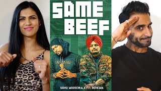 SAME BEEF  Bohemia ft Sidhu Moose Wala  Byg Byrd  Music Video Reaction [upl. by Nerok45]