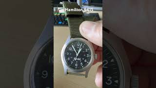 Hamilton 9415 Black Dial hamiltonkhaki hamiltonwatch 9415A [upl. by Judus611]