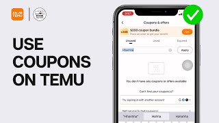 HOW TO USE COUPONS ON TEMU FULL GUIDE [upl. by Korie610]