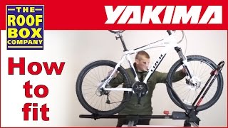 Yakima FrontLoader  Roof mounted bike carrier  How to fit to Aero roof bars [upl. by Notgnilra]